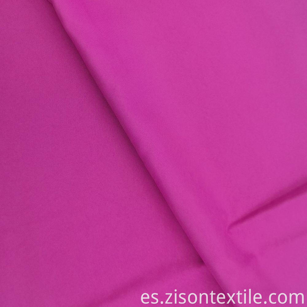 Rose Red Woven Polyester Pongee Fabric